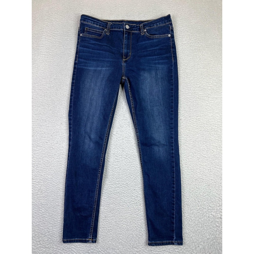 Calvin Klein Womens Jeans 12x30 Blue CKJ‎ 011 Mid Rise Skinny Stretch 425R311